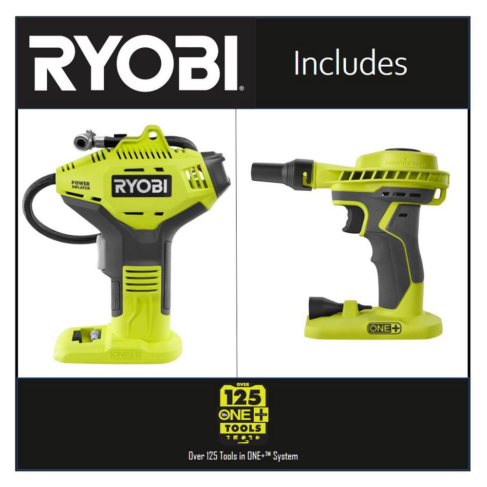 Cordless High Volume Power Inflator Tool Only P738 NEW Ryobi 18Volt