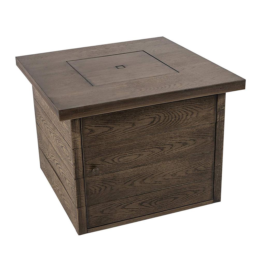 Legacy Heating 35 In W X 26 In H Square Steel Gas Fire Pit With