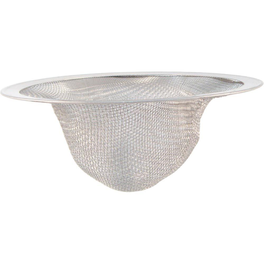 Screen Sink Strainers Parts Repair The Home Depot Large Kitchen Sink Mesh Strainer