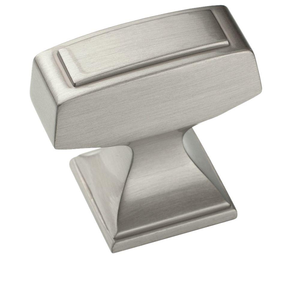 Amerock Mulholland 1 4 In Satin Nickel Rectangle Cabinet Knob Satin Nickel Rectangle Cabinet Knob