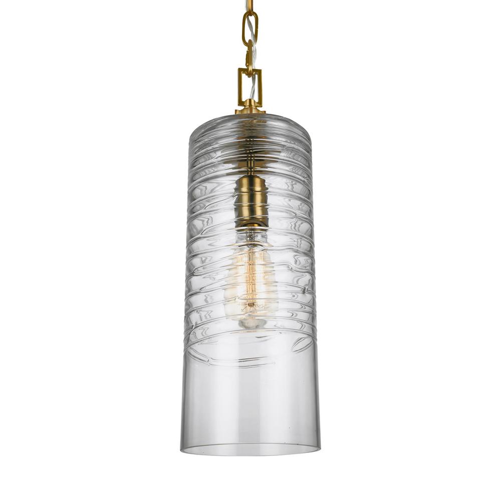 Feiss Elmore 1 Light Burnished Brass Pendant P1446bbs The Home Depot Elmore 1 Light Burnished Brass Pendant