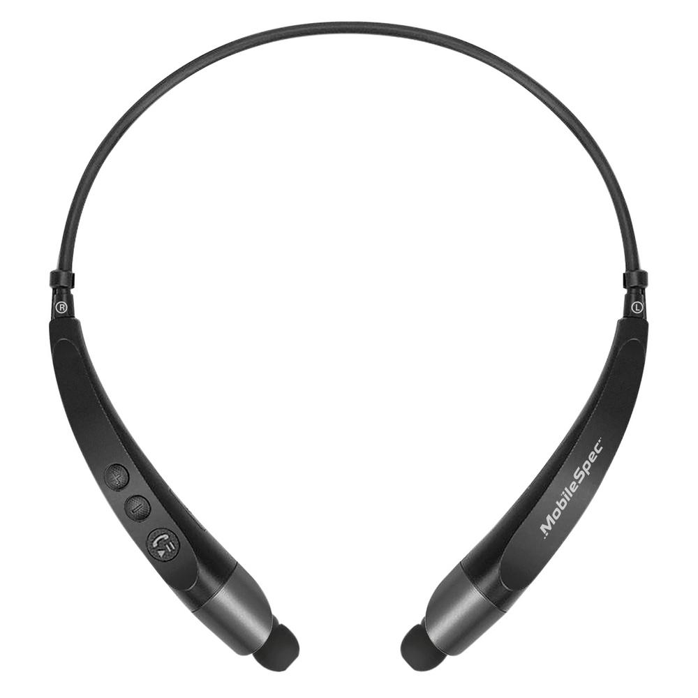 MobileSpec Stereo Bluetooth Wireless Neck Headphones, BlackMBS11181