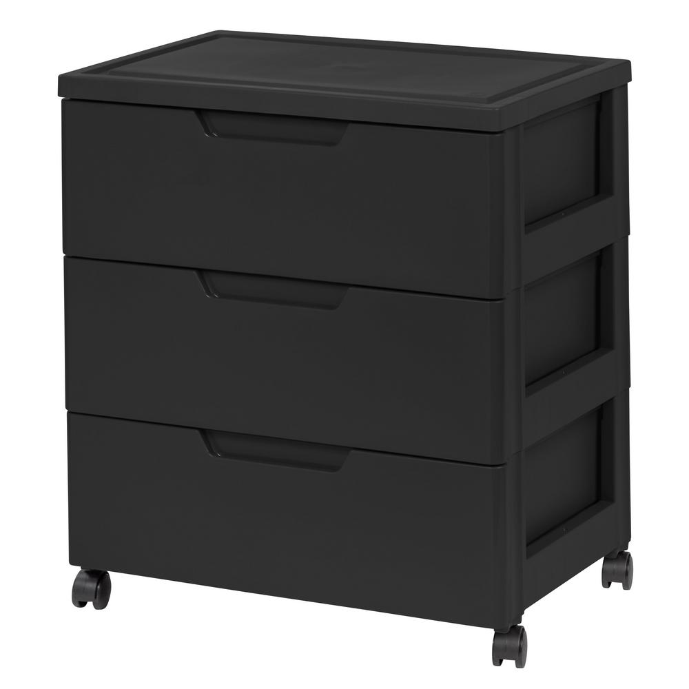 Iris 23 5 In X 24 133 Black Drawer Wide Chest 121996 The Home Black Drawer Wide Chest