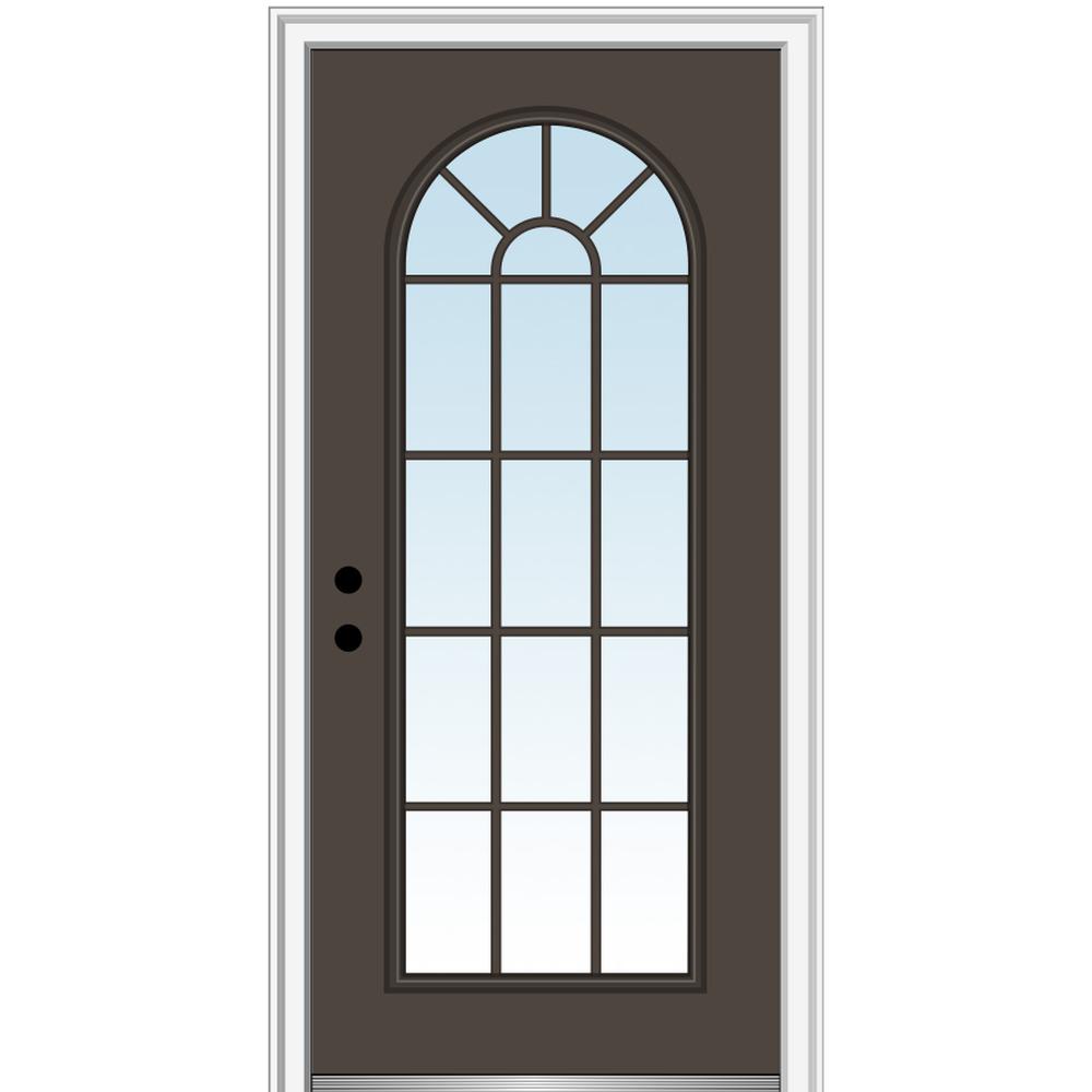 Mmi Door 32 In X 80 Right Hand Inswing Full Lite Round Top Right Hand Inswing Full Lite Round Top
