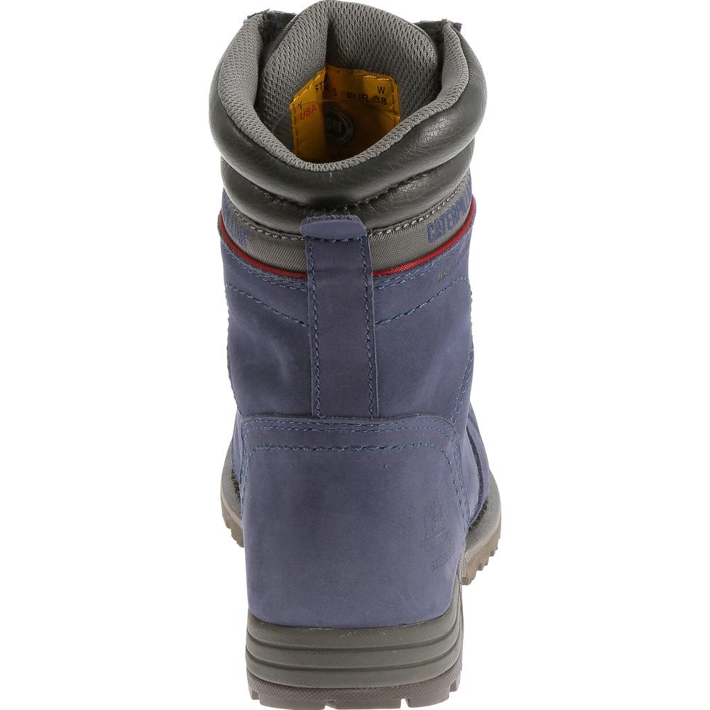 cat women's echo waterproof steel toe work boots