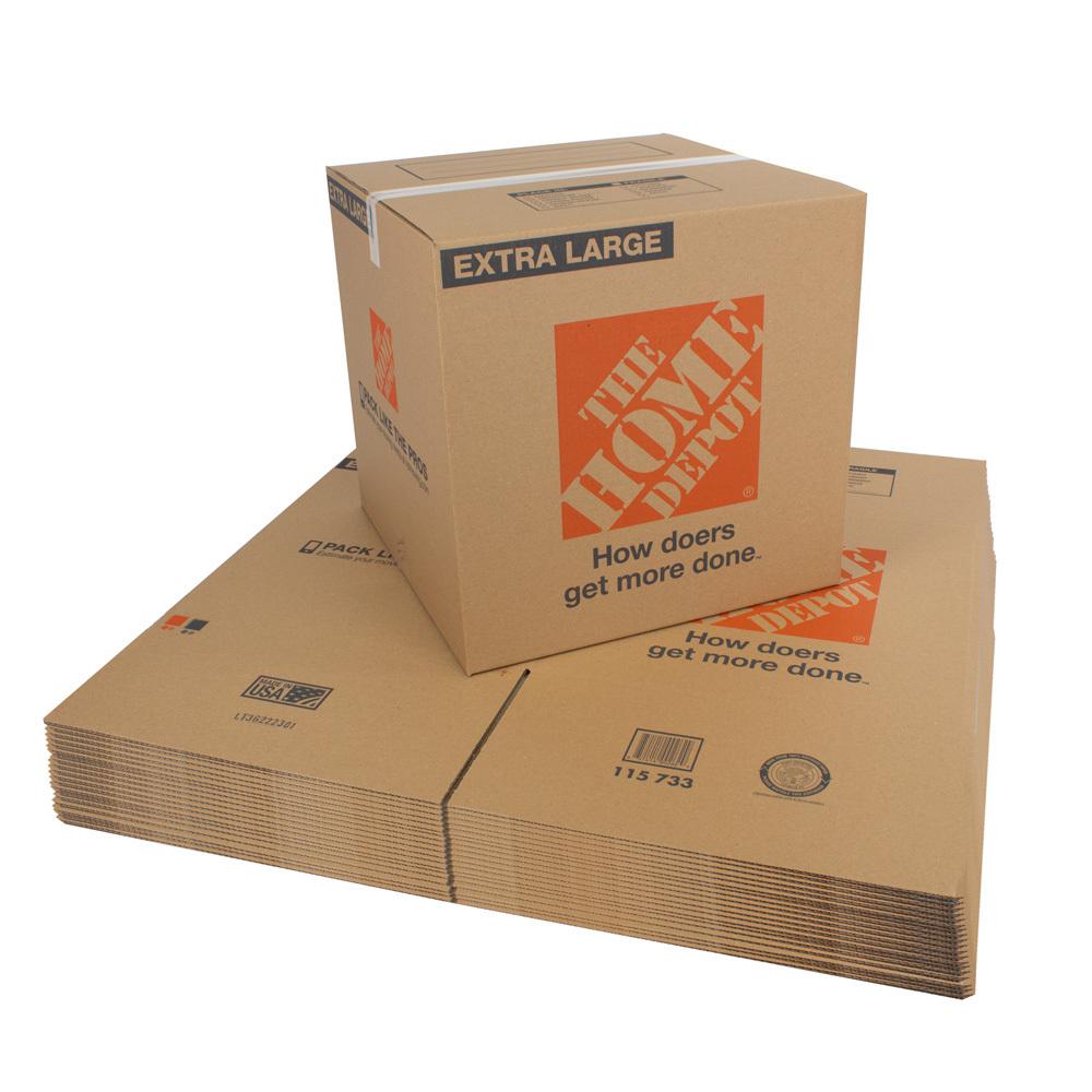 The Home Depot 22 in. L x 22 in. W x 21-1/2 in. D Extra-Large Moving