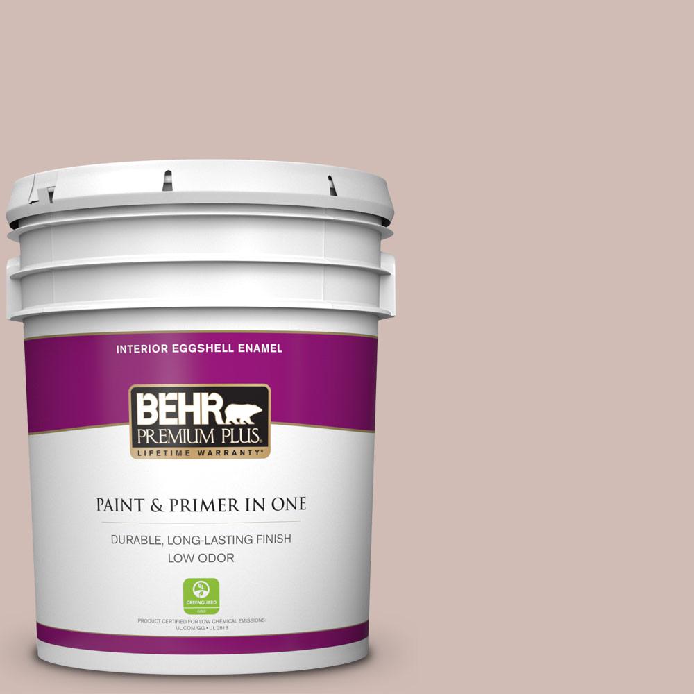 Behr Premium Plus 5 Gal N150 2 Smokey Pink Eggshell Enamel Low N150 2 Smokey Pink Eggshell Enamel Low Odor