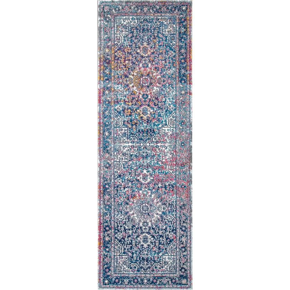 nuLOOM Persian Vintage Raylene Pink 3 ft. x 8 ft. Runner RugRZBD38A