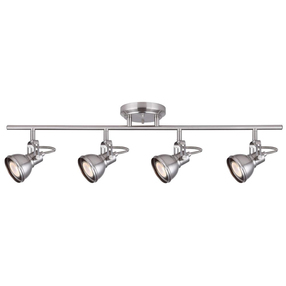 Canarm Polo 29 In 4 Light Brushed Nickel Track Lighting Fixture