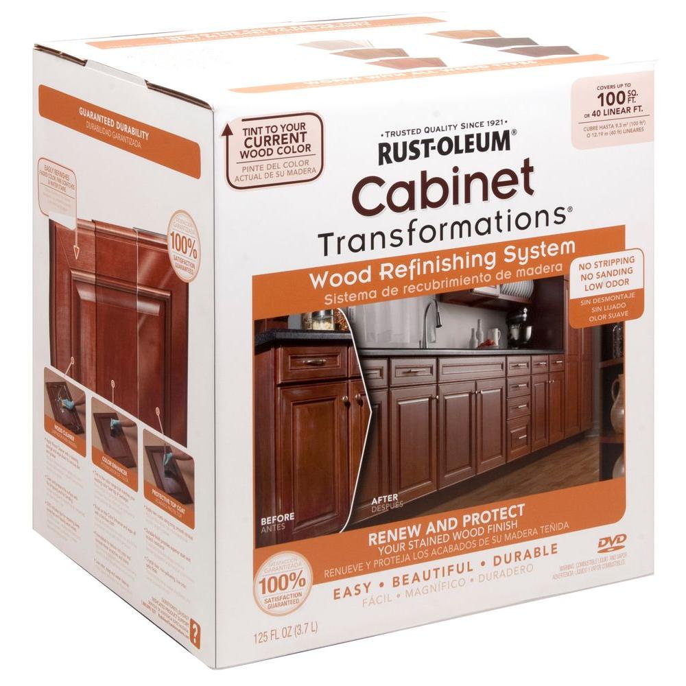 RustOleum Transformations Cabinet Wood Refinishing System Kit262495  The Home Depot