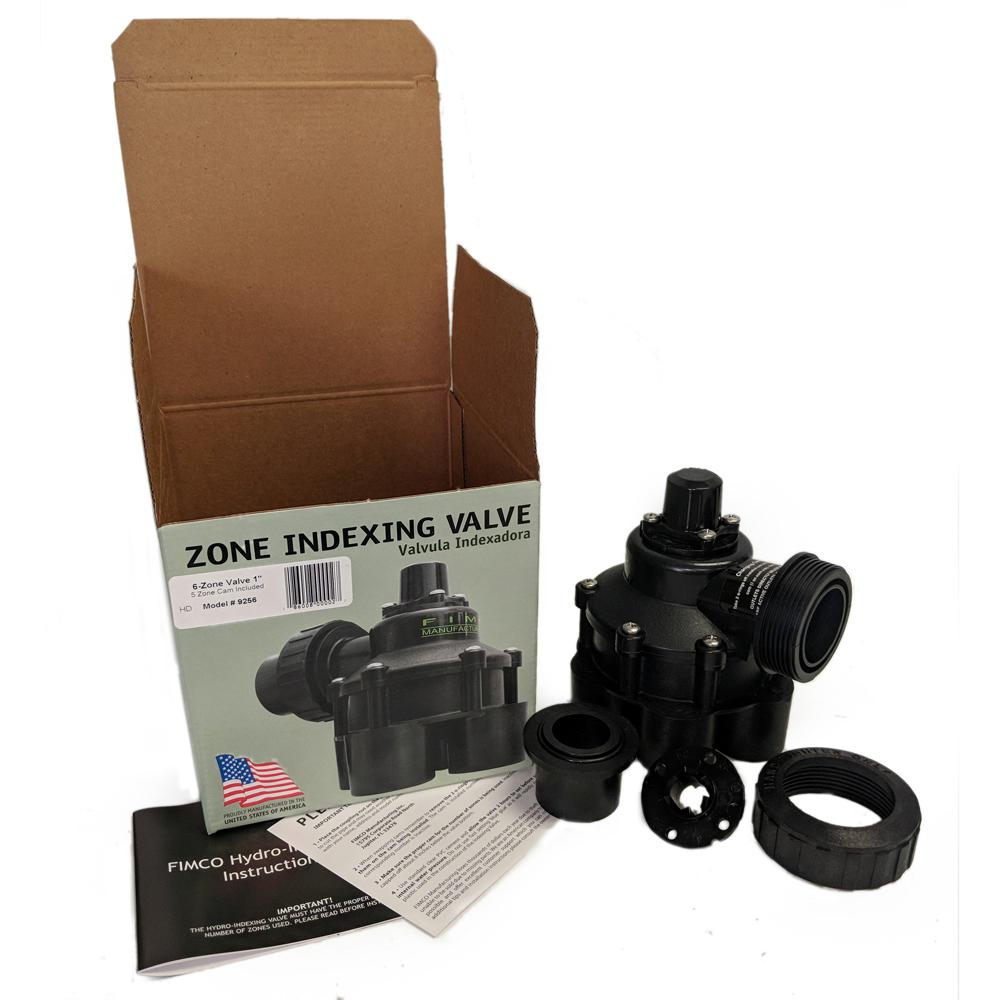 Fimco 1 In 10 Psi 6 Outlet Indexing Valve With 5 And Zone Cams Fimco 1 In 10 Psi 6 Outlet Indexing