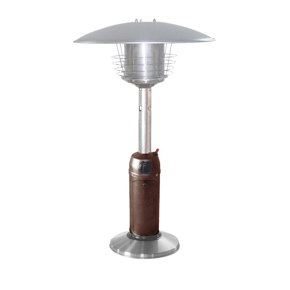 AZ Patio Heaters 11,000 BTU Portable Hammered Bronze/Stainless Steel