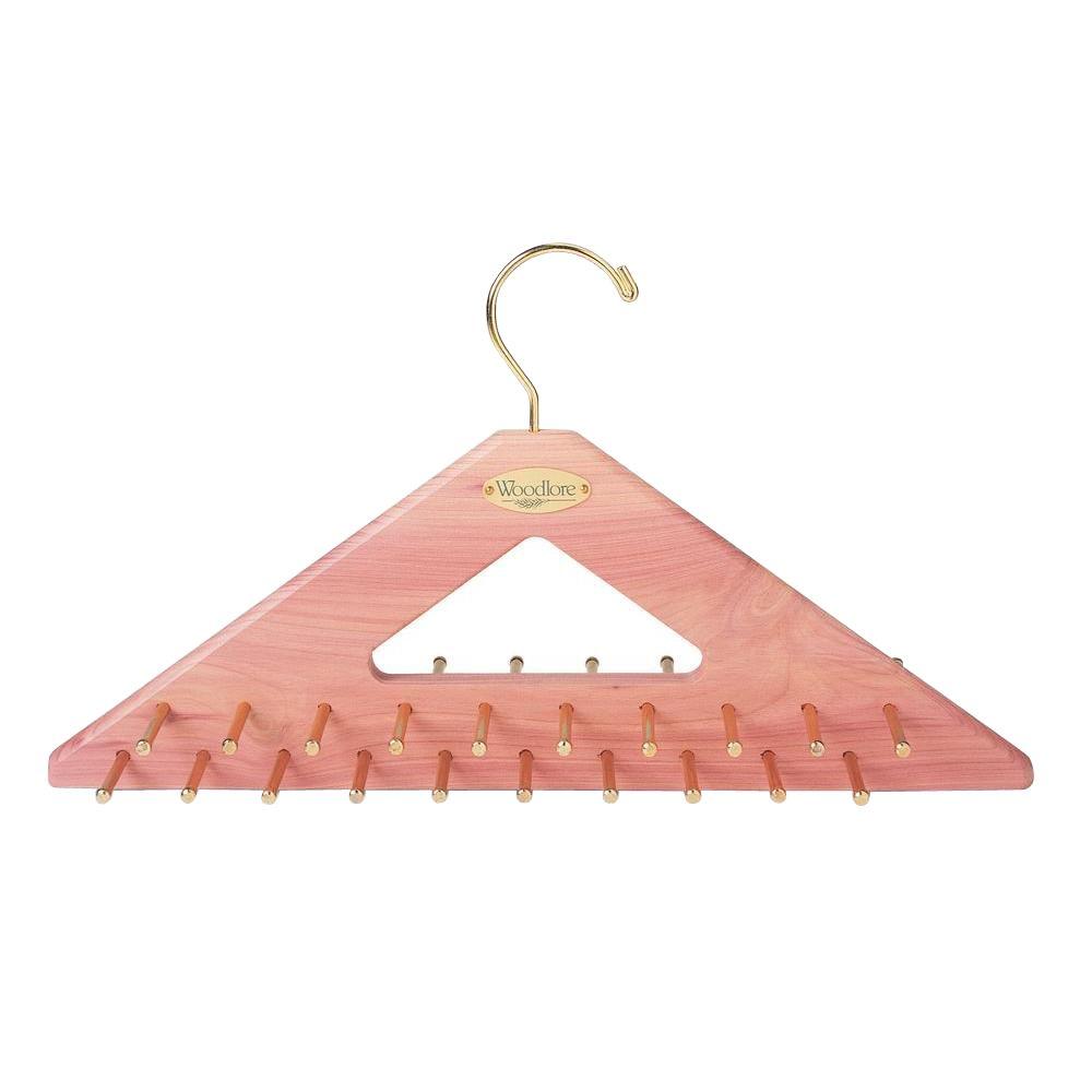 Cedar Hanging Tie Organizer - Mainetti