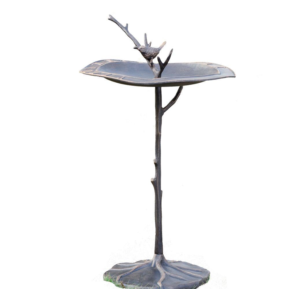 SPI Birds on Branch Sundial Birdbath33348 The Home Depot