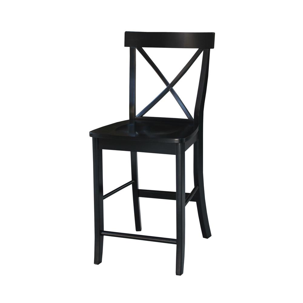 Office Star Products Patterson 24 In Black Bar Stool Set Of 4 Office Star Products Patterson 24 In Black Bar Stool Set Of 4 Ptr3024a4 3 The Home Depot