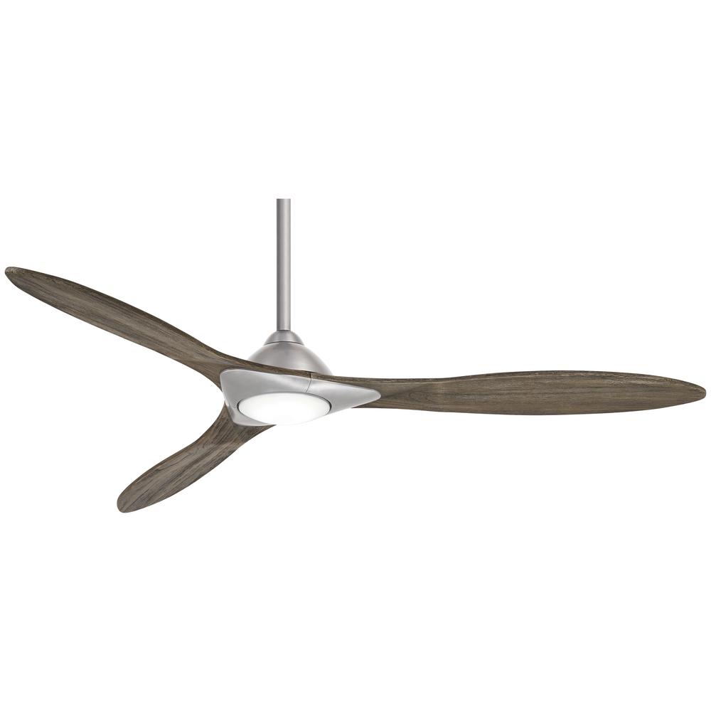 Minka Aire Sleek 60 In Integrated Led Indoor Brushed Nickel Smart