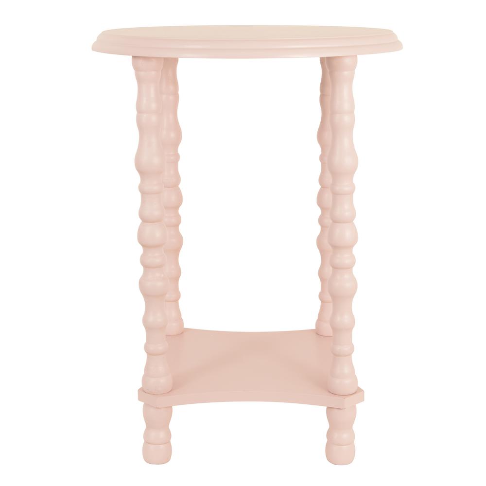 light pink side table