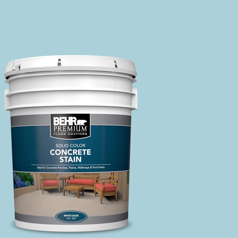BEHR Premium 5 gal. PFC56 Pools of Blue Solid Color BEHR Premium 5 gal. PFC56 Pools of Blue Solid Color