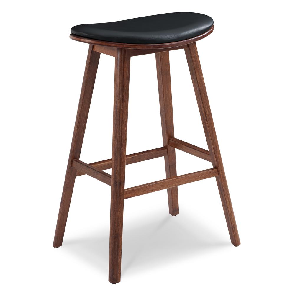 No Additional Features Bamboo 4 Legs Bar Stools Kitchen