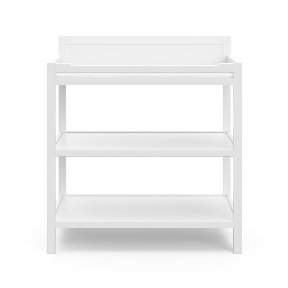 white wood changing table