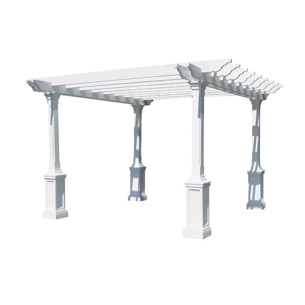 Eye Level Heritage 20 ft. x 20 ft. Limestone Dual Beam Pergola40