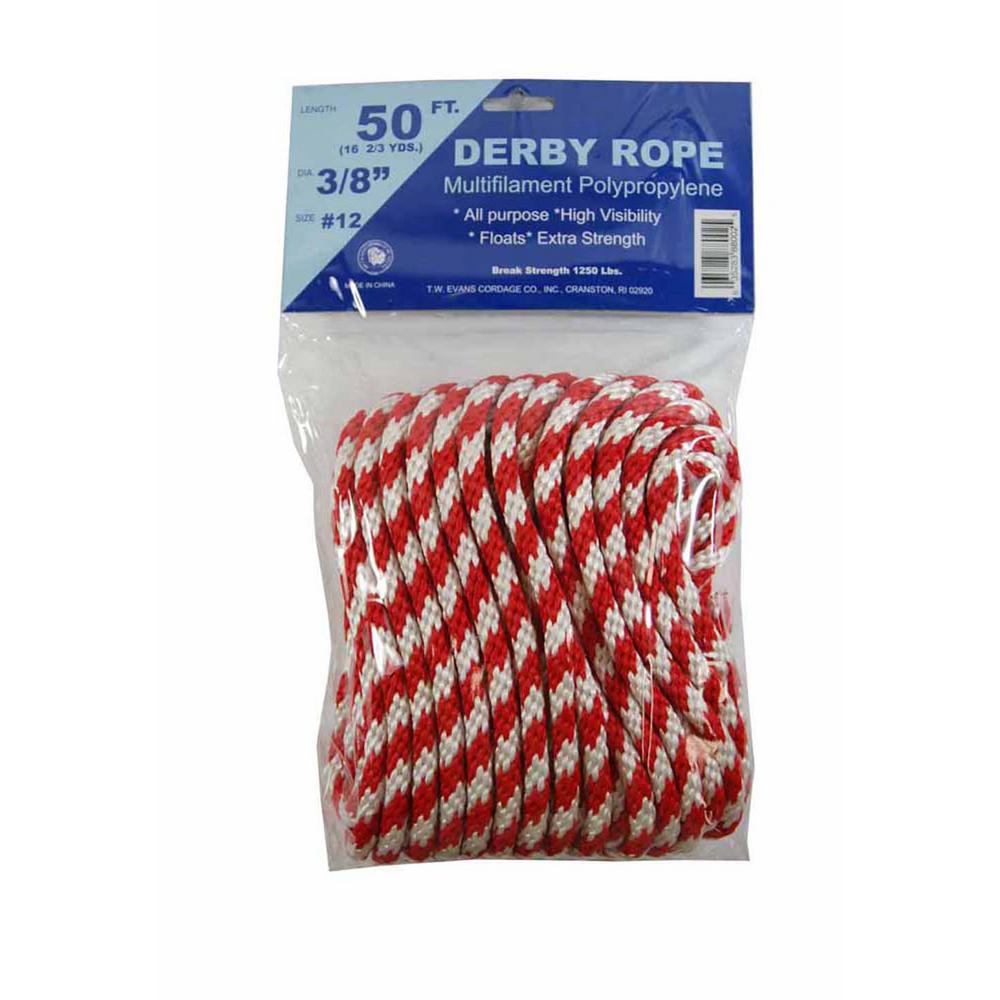T.W Evans Cordage 31-022 3//8-Inch by 100-Feet Twisted Yellow Polypro Rope Coilette