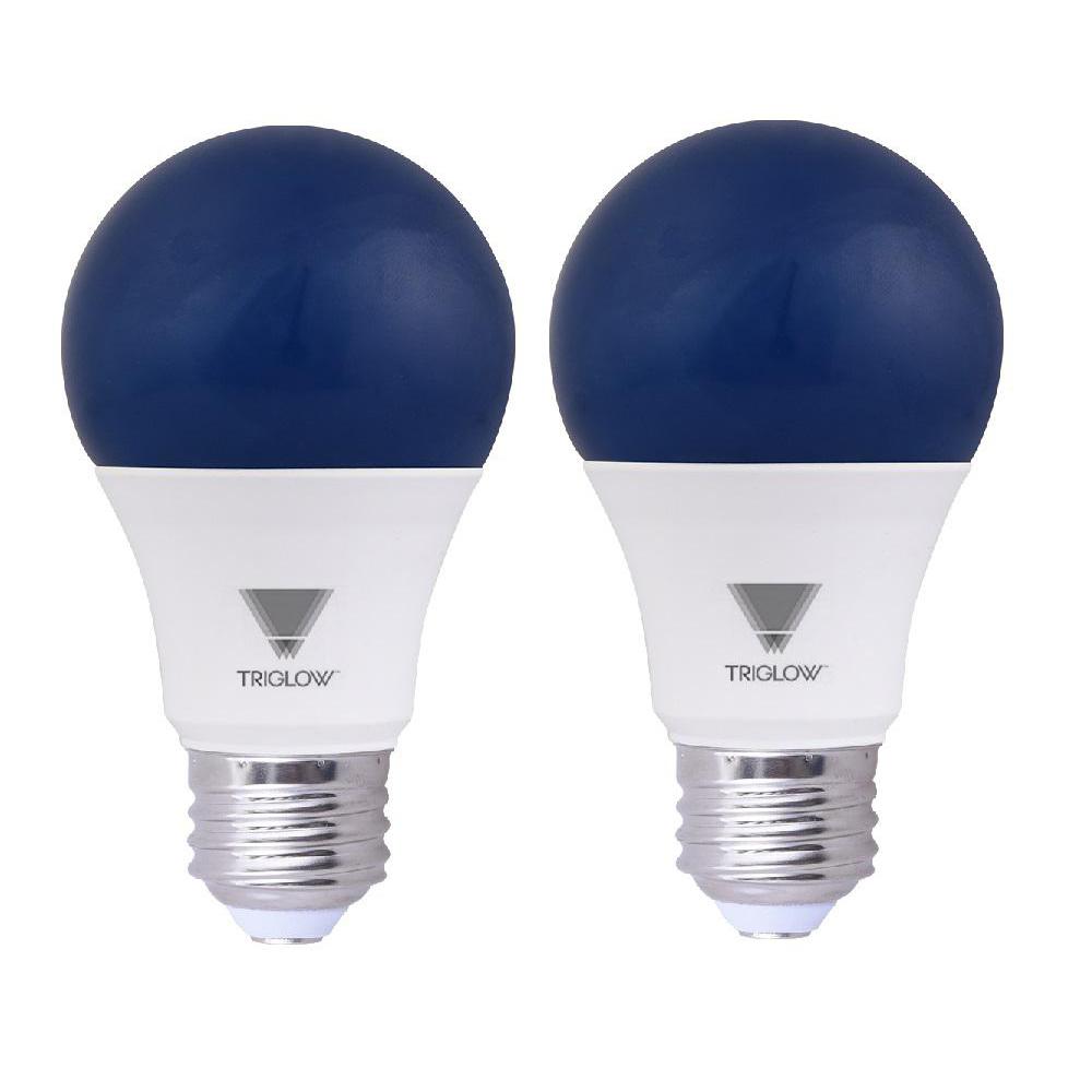 60 Watt Equivalent A19 Blue Led Light Bulb 2 Pack