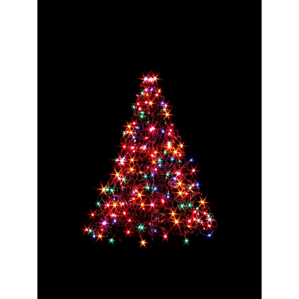Indoor Outdoor Pre Lit Incandescent Artificial Christmas Tree With Green Frame Indoor Outdoor Pre Lit Incandescent Artificial Christmas Tree With Green Frame