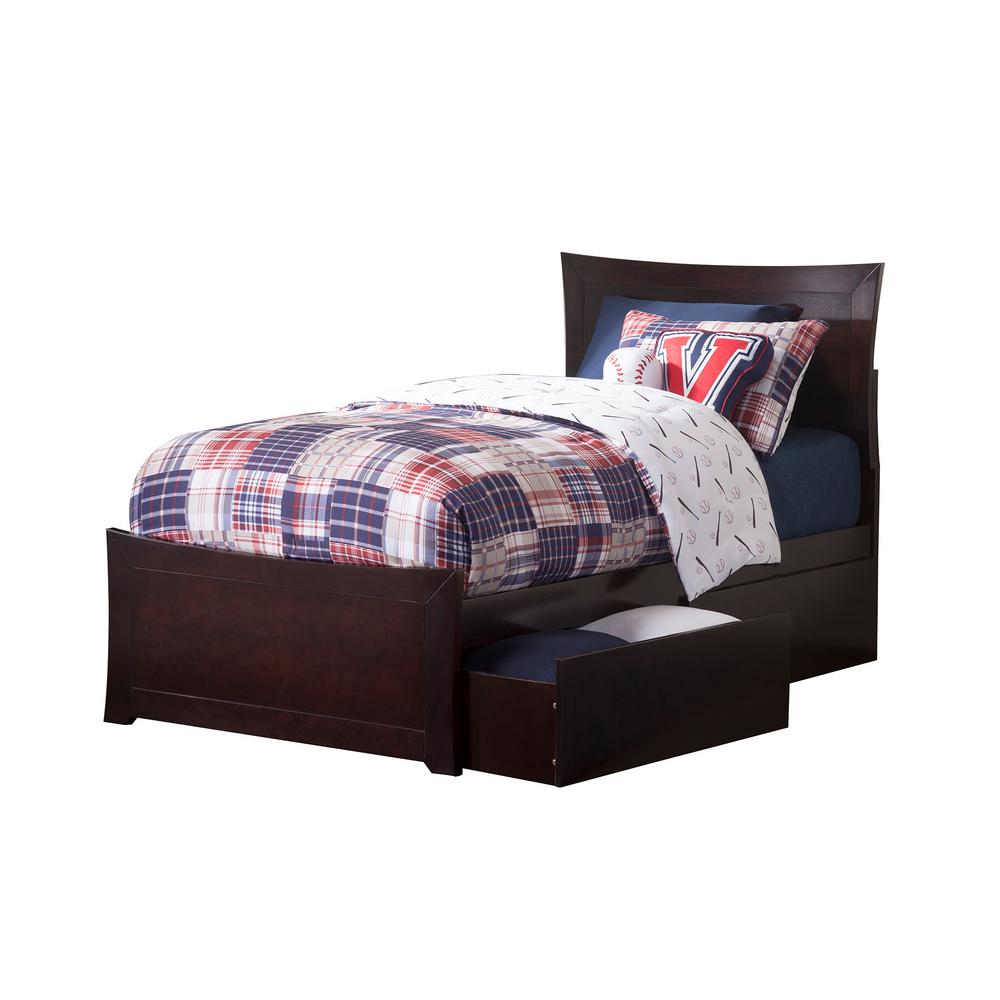 Atlantic Furniture Metro Espresso Twin Platform Bed With Matching Atlantic Furniture Metro Espresso Twin Platform Bed With Matching Foot Board 2 Urban