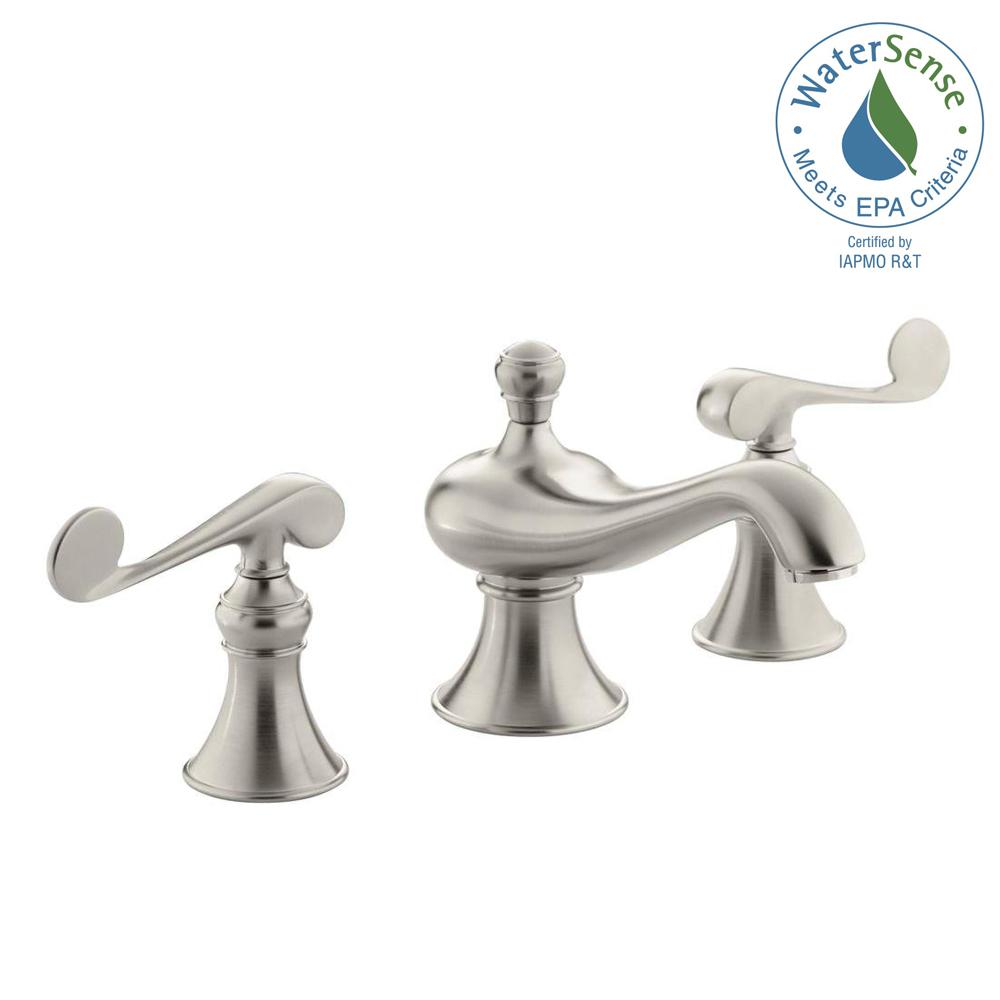 KOHLER Bancroft 8 in. Widespread 2Handle LowArc Bathroom Faucet in