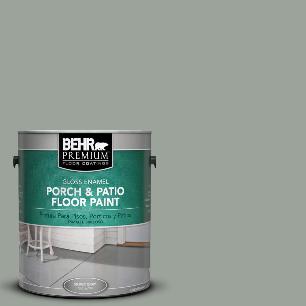BEHR Premium 1 gal. 710F4 Sage Gray Gloss Porch and Patio Floor Paint