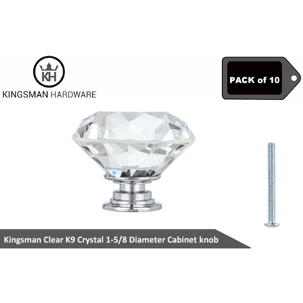 Kingsman Hardware Kingsman Crystal Series 1 5 8 In 41 Mm Dia