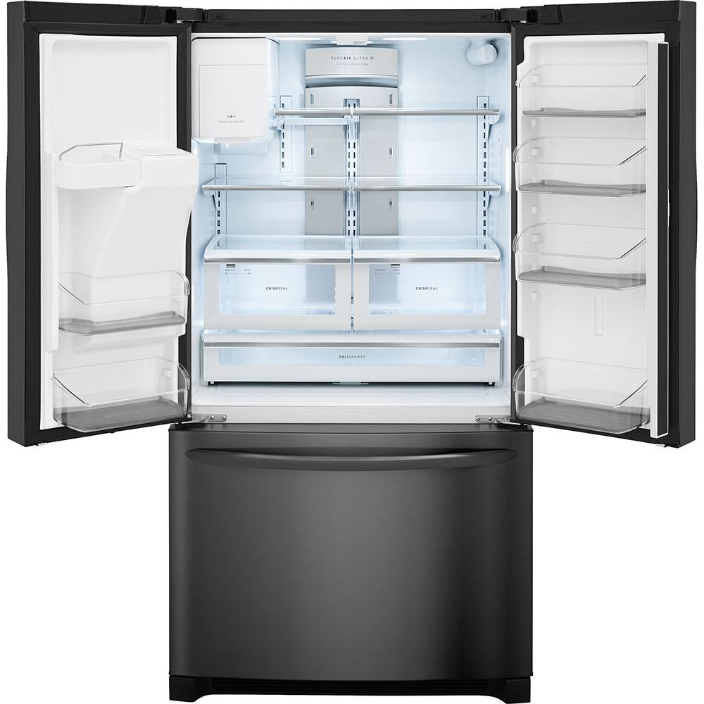Frigidaire Gallery 21 9 Cu Ft French Door Refrigerator In Black