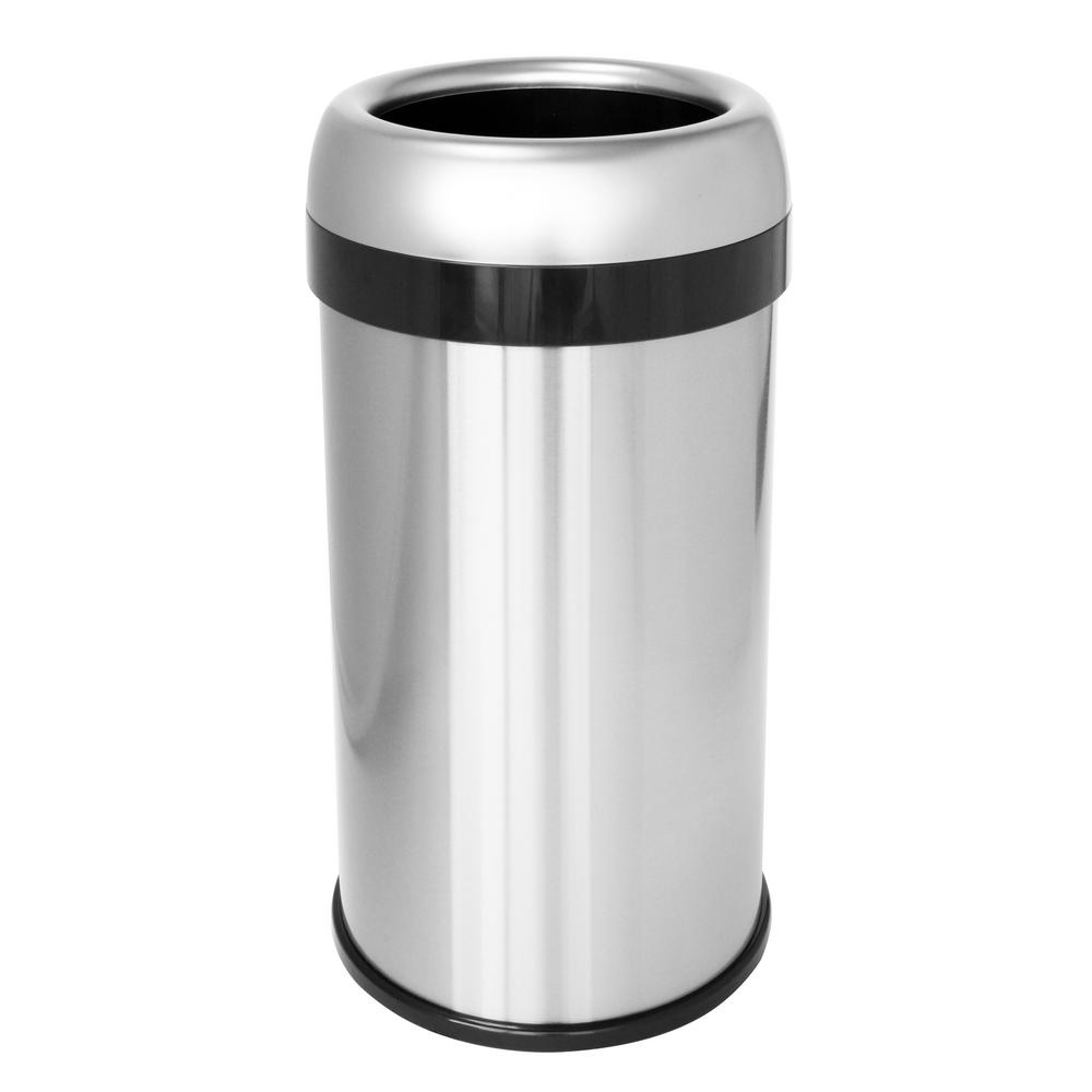 Halo DualDeodorizer Round Open Top FingerprintProof Stainless Steel