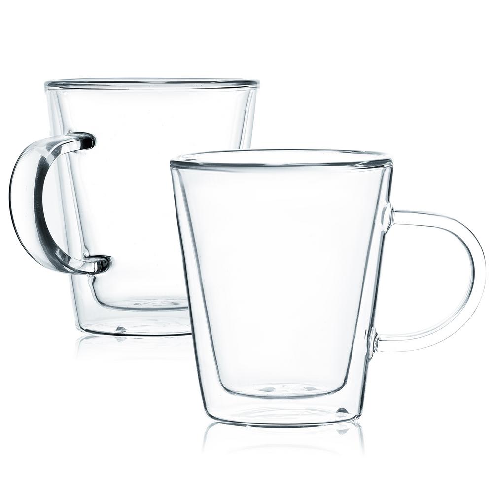 glass latte mugs set of 4