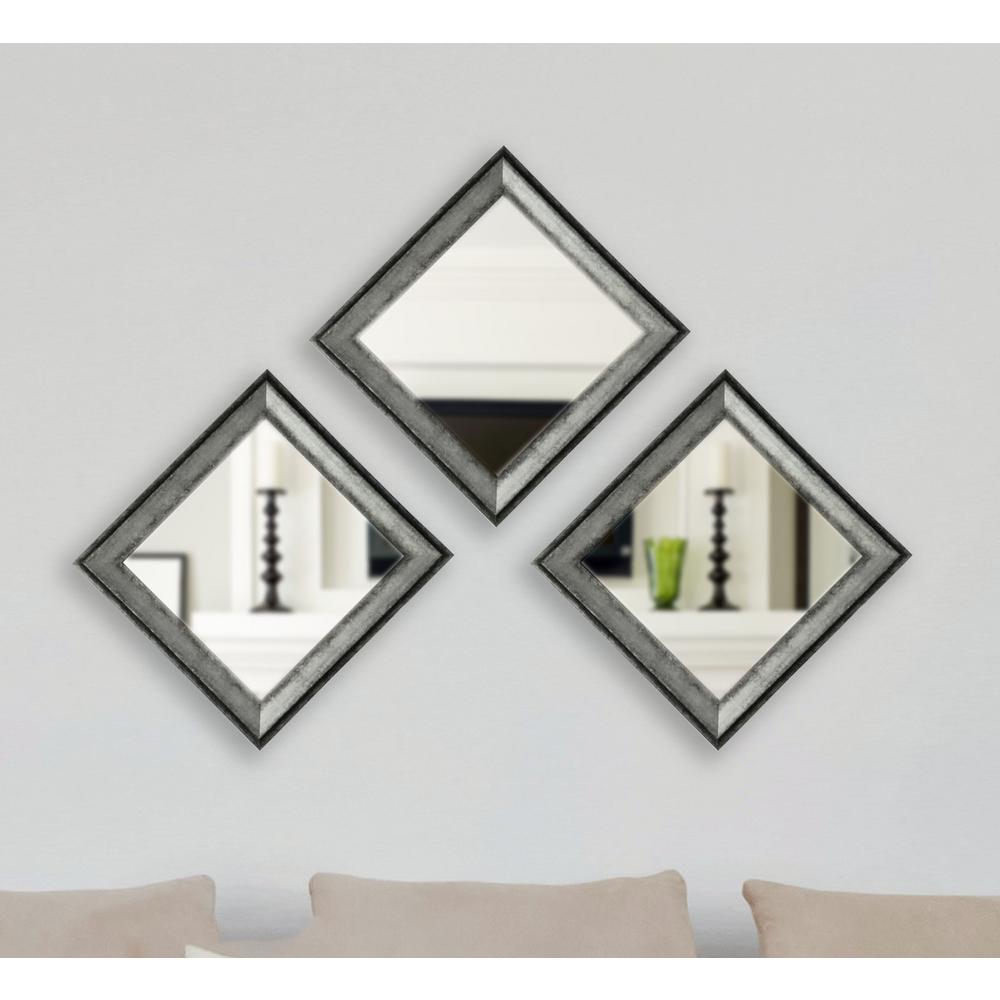 22 5 In X Sterling Charcoal Vanity Square Mirror Set Of 4 Sterling Charcoal Vanity Square Mirror Set Of 4