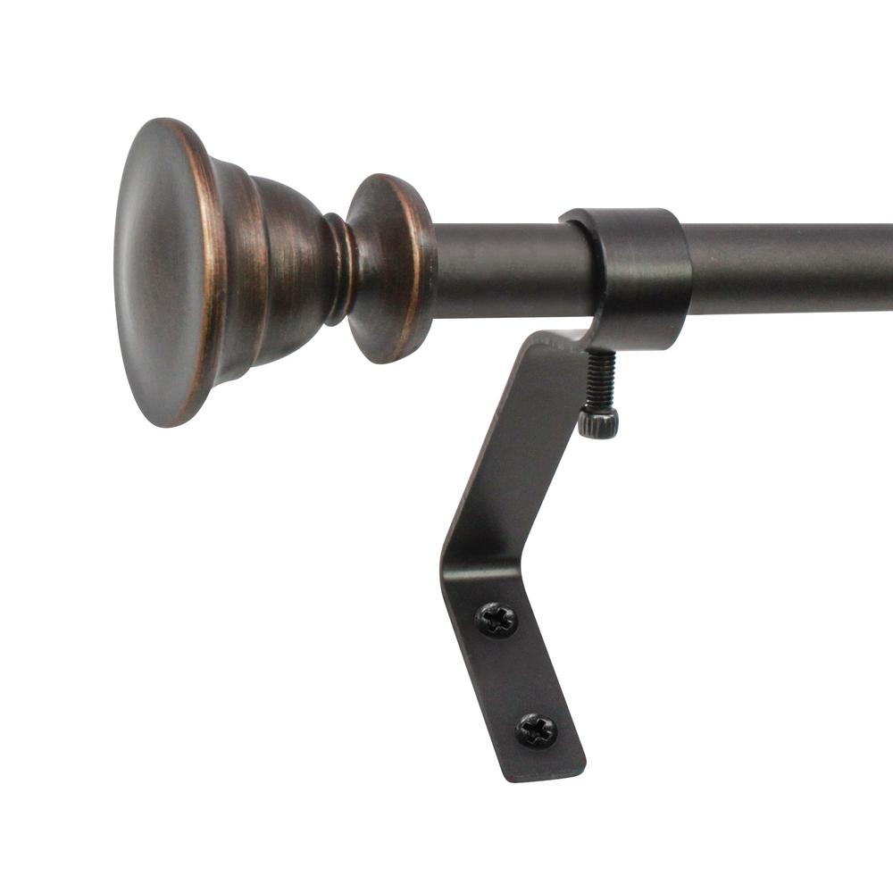 Montevilla 1 2 In Trumpet Cafe Telescoping Drapery Single Rod Set