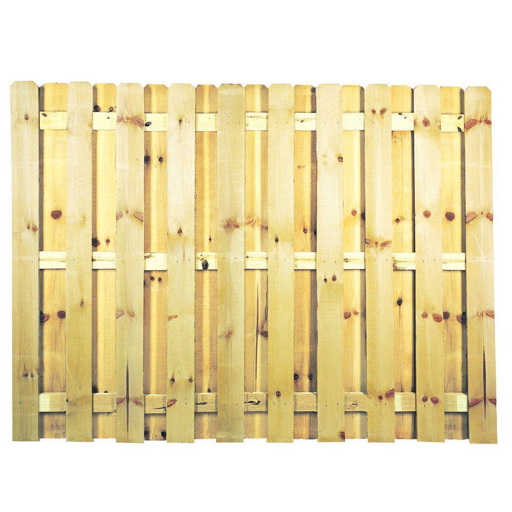 6 Ft X 8 Ft Pressure Treated Pine Shadowbox Fence Panel 0320850.