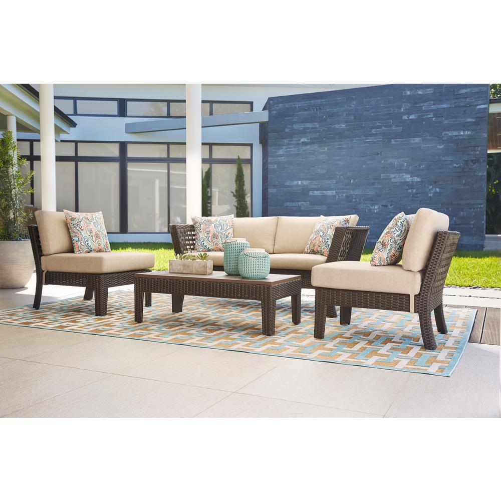 Hampton Bay Tyler 4 Piece Steel Wicker Outdoor Patio Conversation Set With Beige Cushions 710 197 000 The Home Depot - Home Depot Patio Furniture Covers Hampton Bay Hampton Bay Tyler 4 Piece Steel Wicker Outdoor Patio Conversation Set With Beige Cushions 710 197 000 The Home Depot - Home Depot Patio Furniture Covers Hampton Bay