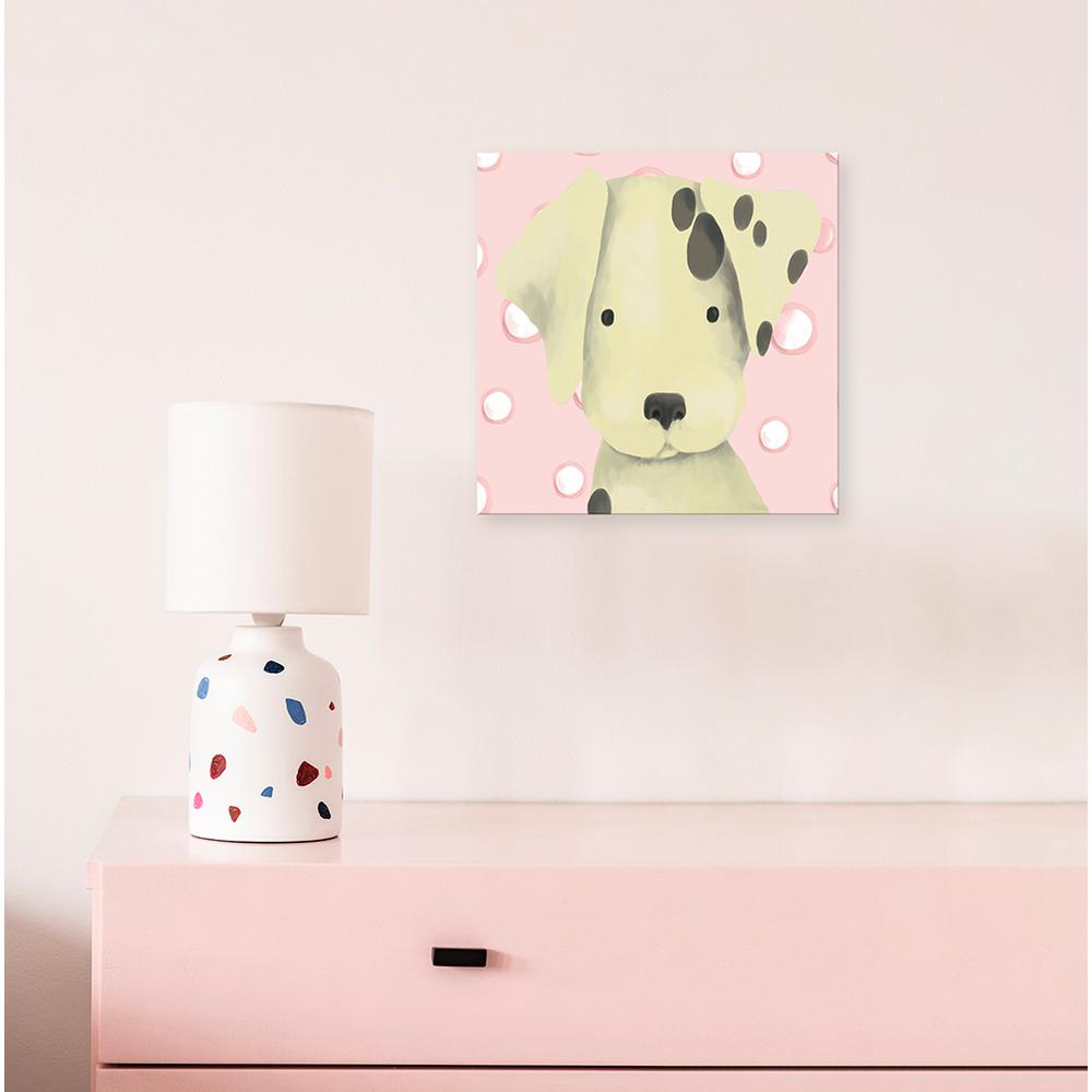 Oopsy Daisy Fine Art For Kids 10 In X Radley The Dalmatian Oopsy Daisy Fine Art For Kids 10 In X Radley The Dalmatian Pink By Meghann O Hara Printed Canvas Wall Pe1490 Home Depot