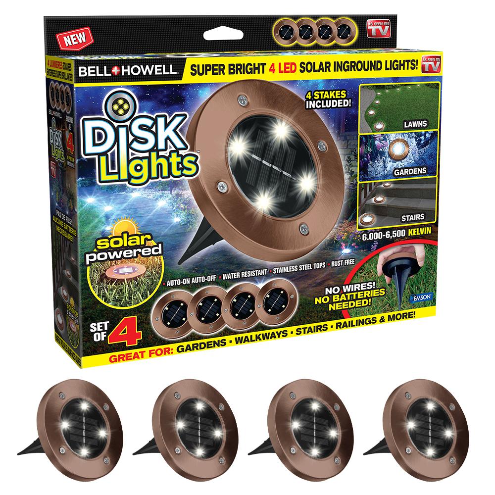 Bell + Howell Solar Powered Bronze Outdoor Integrated LED Super Bright