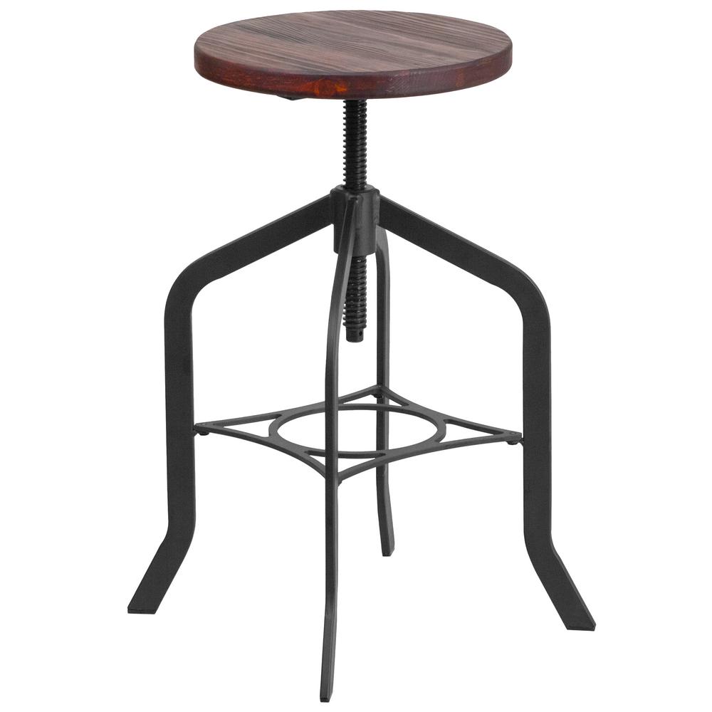 Adjule Height Black Bar Stool Adjule Height Black Bar Stool