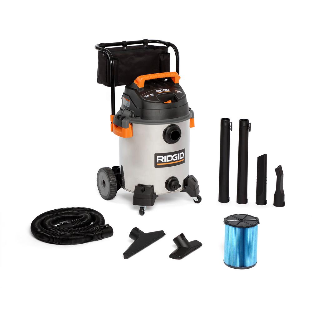 RIDGID StorNGo 5 Gal. 5.0Peak HP Wet Dry VacWD5500 The Home Depot