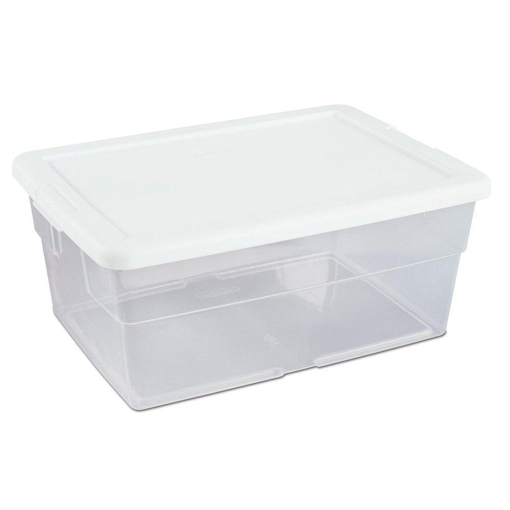 rectangular clear plastic boxes