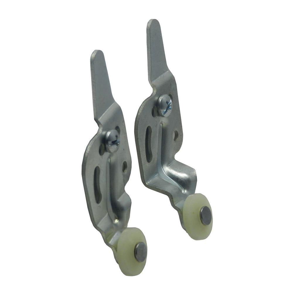 Barton Kramer 3 4 In Wheel Bi Fold Closet Door Hanger 4 Pack