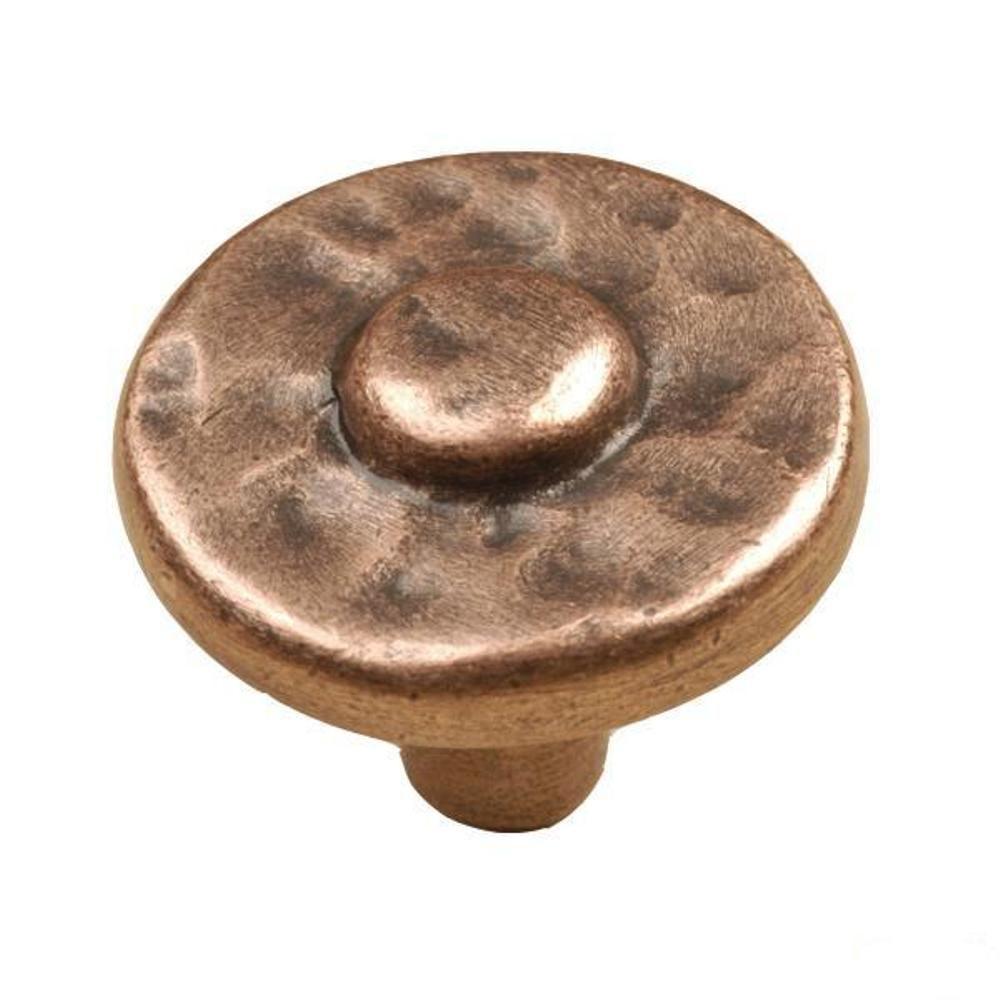 copper - cabinet knobs - cabinet hardware - the home depot