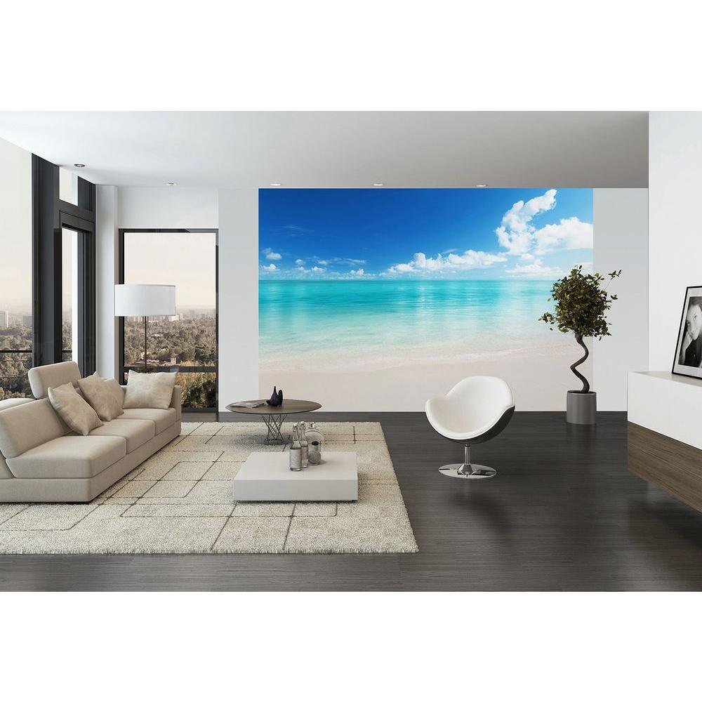 Ideal Decor 144 in. W x 100 in. H The Beach Wall MuralDM156 The Home