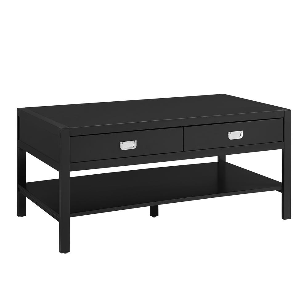 Black Drawers Coffee Tables Accent The Home Depot Black Drawers Coffee Tables Accent The Home Depot