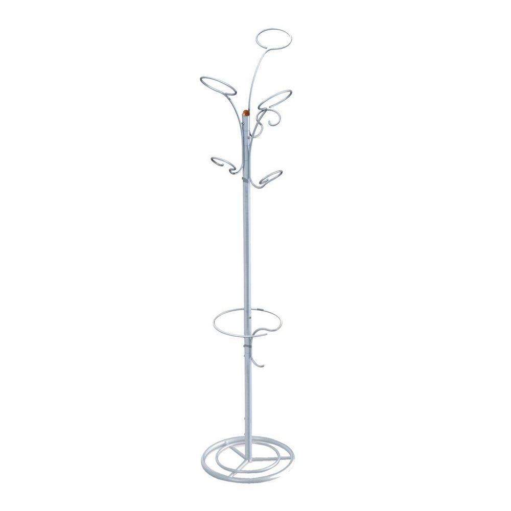 The Art of Storage Brahms Silver metallic 6-Hook Coat Rack by The Art of Storage