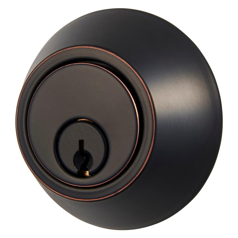 Universal Hardware Commercial Aged Bronze Keyed Entry Knob ...